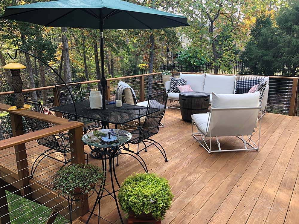 Cable Railing Deck Construction in Raleigh, NC